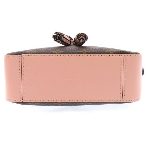 Saintonge Monogram Pink Ballerine Shoulder Bag - Picture 4 of 12